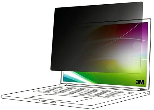 3M Bright Screen Privacy Filter for 14in Full Screen Laptop, 16:9, BP140W9E