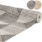 ANRO Badematte Weichschaummatte Bad- und Duschvorleger Antirutsch Badläufer 3D Holz Grau 220x65cm