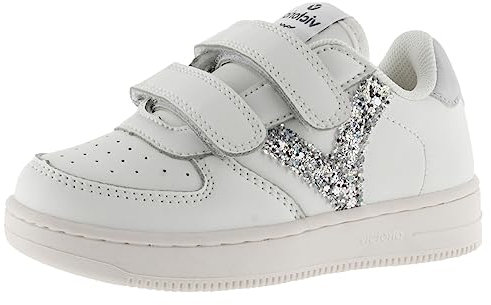 victoria Basket Tiempo Efecto Piel & Piezas Fantasía & Tiras Adherentes 1124106 para Niñas Plata 32