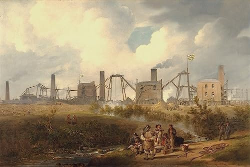 Leinwanddruck Und Poster Wand-Kunst Bild Reproduktion eine Ansicht der Zeche Murton in der Nähe von Seahamounty Durham von Johncarmichael für Wohnkultur 60x90cm