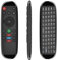 Knadgbft M6 Smart Flying Air Mouse Teclado InaláMbrico RatóN Mini Control Remoto por Voz con RetroiluminacióN para Android Laptop TV Box