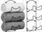 Towel Rack Wall Mounted, Set of 2 Towel Storage for Bathroom, Metal Bath Towels Holder, Hanging Washcloth Hand Towel Storage Organizer (Black-2)