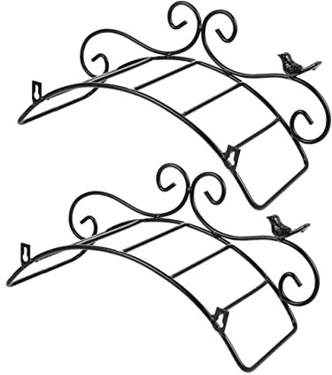 BESPORTBLE 2St Schlauch Schmiedeeisenrahmen Kleiderbügelhalter Metallschlauch gartenschlauch wandhalterung gartenschlauch halterung gartenschlauchhalter Schlauchaufhänger zur Wandmontage