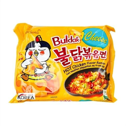 Samyang Instant Noodles Nudeln Bulldak (scharfes Huhn) Cheese (Käse) 20 x 140Gr