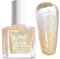 Sparkly Gold Glitter Nail Varnish - Reflective Sparkle Quick Dry Shimmer Nail Polish - Long Lasting, Breathable - No UV Lamp Needed