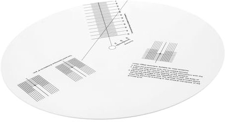 Generic Turntable Alignment Protractor Einstellwerkzeug Für Schallplattenspieler Mit -maßstab Präzisen Kalibrierung Von Tonabnehmern Und Plattentellern