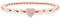 Vivaday Bracelet en perles naturelles, plaqué or rose, symbole de l'amour | Design charmant élastique | Bracelet délicat d'amitié avec perles zircon YA4767