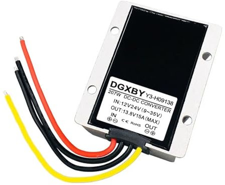 Car Battery 12V24V TO 13.8V 3A~25A Lead-acid Battery Charger 9-35v to 13.8v DC Power Supply Charging Module(9-35V to 13.8V 15A)