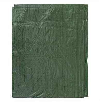 4x4m Green Tarpaulin - 90gsm Heavy Duty Tarp Sheet Cover - 13.12ft x 13.12ft Waterproof Multi-Use Sheet with Eyelets for Garden, Caravan, Camping, Ground Cover…