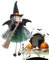 Hexenpuppe Küche - Halloween Hexenpuppen, Hexenbesen | Animierte Hexe zum Aufhängen auf Besen, Spukhaus Dekoration, Puppenanhänger