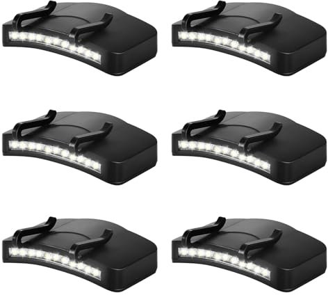 MODOAO 11 LED Cap Clip Lampe Wasserdicht LED Clip On Cap Leicht Batteriebetriebenes Licht für Angeln Camping Laufen Wandern und andere Outdoor-Aktivitäten