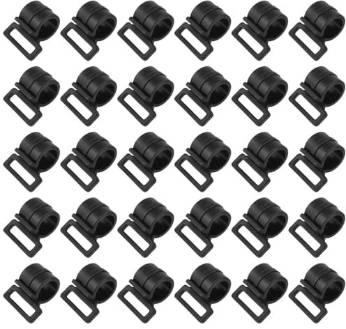 PIYANYO Zeltstangen-Clips, Zeltstangen-Clip, C-Typ-Klemme, Zeltstangen-Befestigungsclips für große Zelte mit Sonnenschutz, 9,5 mm Stangen, 30 Stück