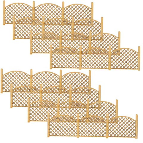 8 Stück Mini Zaun Requisite Miniatur Zaun Miniatur Modell Dekorativer Für Mikrolandschaften Aus Holz