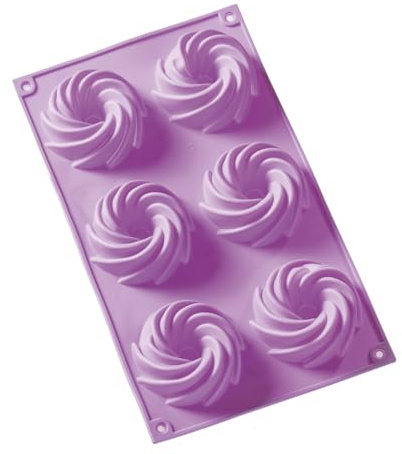 efco creative GmbH Silikonform, Wirbel, ø 7 cm, 6fach