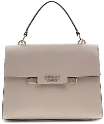 GUESS Elegante Handtasche, Kunstleder, Beige, Griff oben, beige