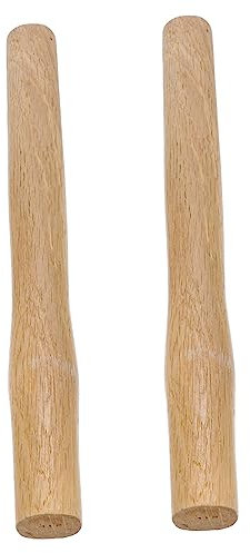 HOUDERCO 2pcs Anti-skid Wooden Handles Octagon Ball Peen Design 40cm Replacement Grip for and Tools Suitable for Diy and Construction Use