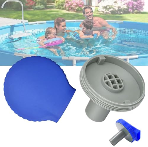 Pool Einlaufdüse 360° Drehbar, Pool Düse pool Auslassdüse Ø32/38 Verstellbar, PooL Zubehör Bestway Ersatzteile Einlaufdüse Pool 32mm Intex POol Zubehör Für Intex Bestway Auslass Ausströmer (SET)