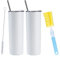 Generisch Tumbler isolato sottile in acciaio inox, doppia parete per bevande calde e fredde, 20 Oz with Lid & Straw, Travel Mug – 2 Pack