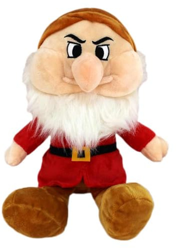 BEMIRO 7 Zwerge Plüsch – 25 cm – Original Lizenzartikel – Gestickte Details & recycelte Füllung – Kuschelig weich (Brummbaer)