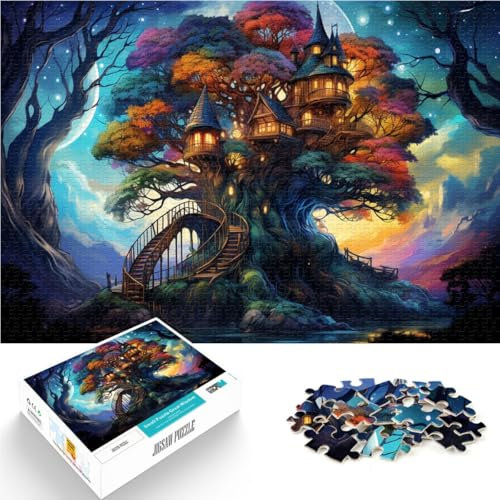 Adults 1000 Pieces Puzzle treehouse Family Game for and 26x38cm Challenging To Complete But Fun And Humorous for teenager Age 14 Up
