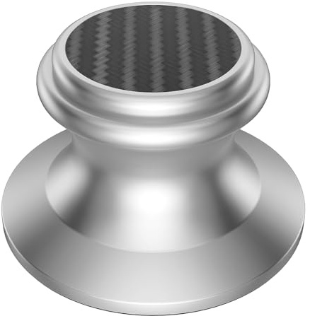 Schallplattengewicht Plattenspieler-Stabilizer Auflagegewicht aus Aluminium für Plattenspieler, Gewicht 285g Silber