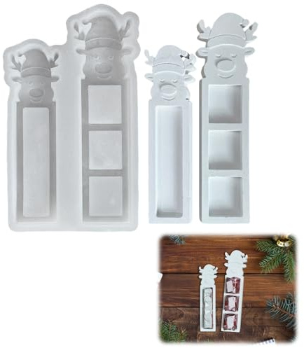 Silikonformen Gießformen Weihnachten, 2er Ech Silikonform Geldgeschenke | Gießform Weihnachten Gips zum Gießen Geldgeschenke Gießformen Silikon Weihnachten Silikonformen Weihnachtsmann für DIY(A)
