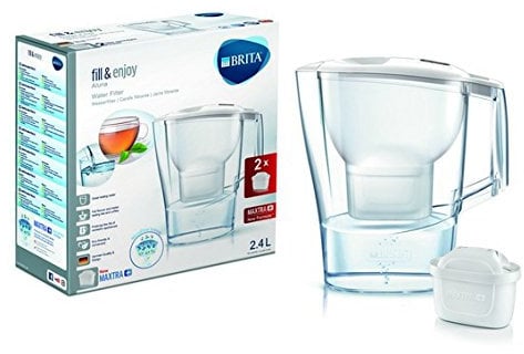 Brita 1024024 Pitcher water filter 2.4L Transparente, Color blanco - Filtro de agua (265 mm, 110 mm, 275 mm, 990 g, 2 pieza(s))