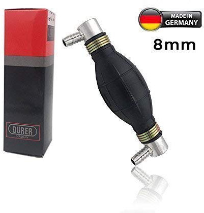 Poire d'amorcage Carburant à clapet coudée Marque Durer Germany