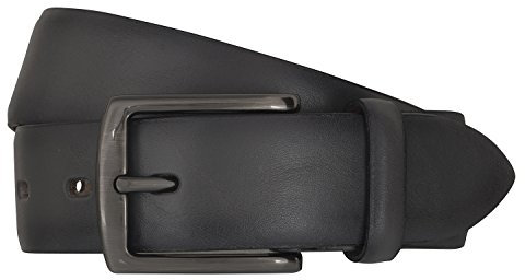 LLOYD Men's Belts Gürtel Herrengürtel Ledergürtel Grau 6838, Länge:110 cm, Farbe:Grau