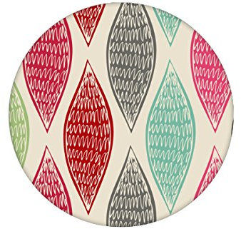 Rote moderne Designer TapeteRegenbogen Waben mit bunten Farben passt zu Farrow and Ball Farben- Vliestapete Grafisch - zeitlose GMM Design Dekor für schöne Räume (H: 3m B: 46,5cm)