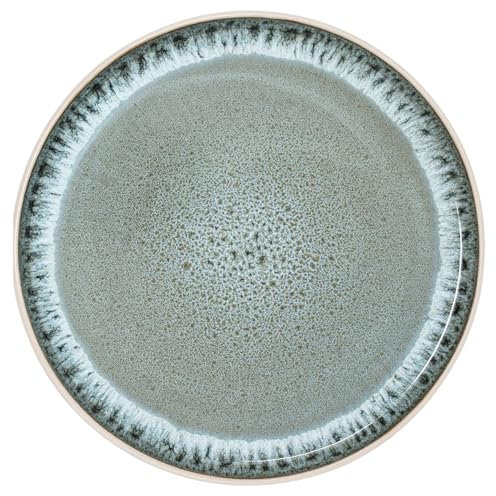 NAMAI - Set da 6 Piatti Piani Colorati - 27 CM ⌀ - Piatti Porcellana - Adatti In Lavastoviglie e Microonde - Piatti Moderni - Piatti Servizio da 6 - Piatti Particolari (6 Piatti Piani)