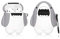 ZAHIUS Silikon Hülle Kompatibel mit Airpods 1 & 2 Case Cover Lustige Abdeckung [Nette Tierserie] (Großer weißer Hai)