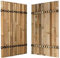 DE-COmmerce Brise-Vue Clôture Gartensichtschutz Zaunelement xxl Slim NATURE (Bxh) 90 CM X 120 CM