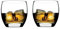 Topkapi Whisky Glas Casino für Whiskey, Whisky on the Rocks, Drinks, Belly-Design, Bar & Lounge Serie, ~350 ml, 2 Stück