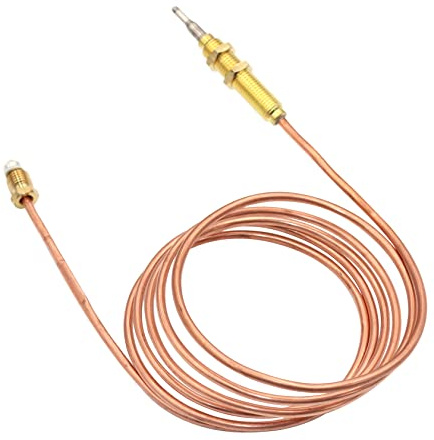 METER STAR Universelles Gas-Thermoelement, 152,4 cm Länge, für Grill, Feuerstelle, Heizung oder Gas-Warmwasserbereiter, M8 x 1, Endmutter und Kopfspitze