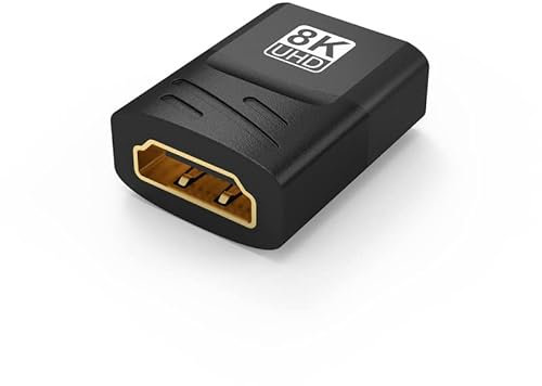 JBSTK 8K HDMI Kupplung, HDMI Verbinder 2.1, Buchse auf Buchse, 8K@60Hz / 4K@120Hz, eARC, HDR, Dolby für Wandmontage TV/Laptop/Roku Stick/PS5