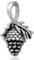 Glückliche Kiefernzapfen Anhänger Charms, passt Pandora Weihnachten Armband Halskette, 925 Sterling Silber Vintage Kiefernzapfen Dangling Perlen, Geschenke für Cousin/Schwester/beste Mama