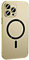 Lcmei Magnetic Charging Aluminium Metal Bumper Matte Case Cover for iPhone,Full Metal Phone Case,Alloy Magnetic Slim Case Camera Lens Protect for iPhone 14 Pro Max Gold