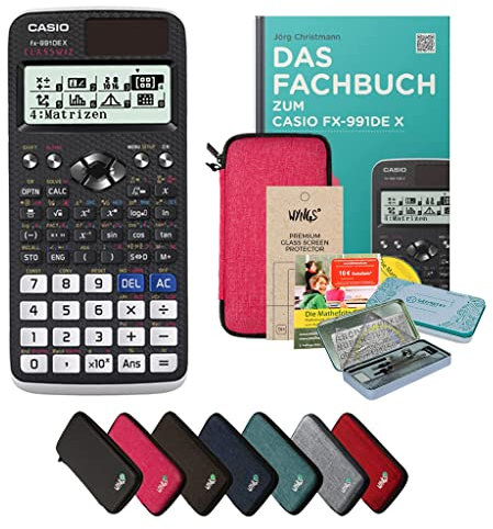 CALCUSO Ensemble Premium Rose avec Calculatrice Casio FX-991DE X