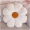 LANFIRE Coussin d'oreiller Fleur Coussin de siège Auto pour Chaise Lit en Forme de Fleur canapé Oreiller Coussins décoratifs Coussin en Peluche (40cm, White Brown)