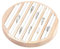 Deautie Holz Schmuck Tabletts, Holz Schmuck Display Tablett, Ringe Organizer, Weiß Leder Einsatz Schmuck Organisator Für Ohrring Aufbewahrungsbox, Anhänger Aufbewahrungsbox 15x2 cm
