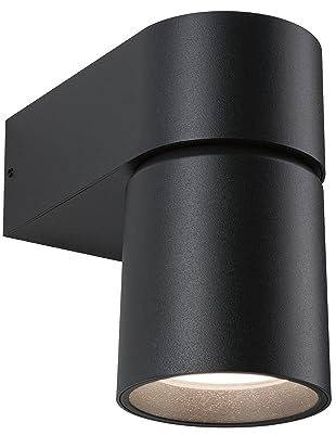 Paulmann 94820 LED Außenwandleuchte Kimu IP44 80mm 3000K 8W 500lm 230V 70° Anthrazit Aluminium Außenleuchte