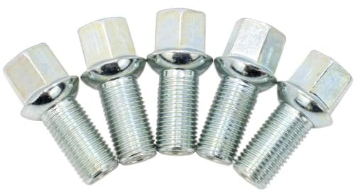 BIAREN 5x Standard Wheel Nut Stud Bolts Wheel Lug Bolt Studs For Audi A3 A4 A6 TT Seat Altea Ibiza Leon Toledo Skoda Fabia Octavia Superb VW Golf Bora Polo Caddy Passat Jetta Beetle Tiguan 8D0601139D