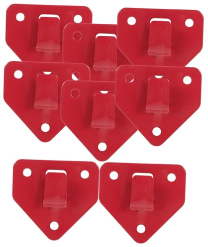 jojofuny 8 Piezas Soporte para colgar extintor soporte universal para extintor reloj estacion de tren gancho soporte de soporte para extintor de incendios soporte de pared para extintor