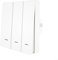 Kabelloser Szenenschalter, Druckknopf-Controller, ZigBee, kabelloser Schalter, keine Installation, Fernbedienungsschalter, ZigBee Hub erforderlich, Smart Life/Tuya App (3-Gang)