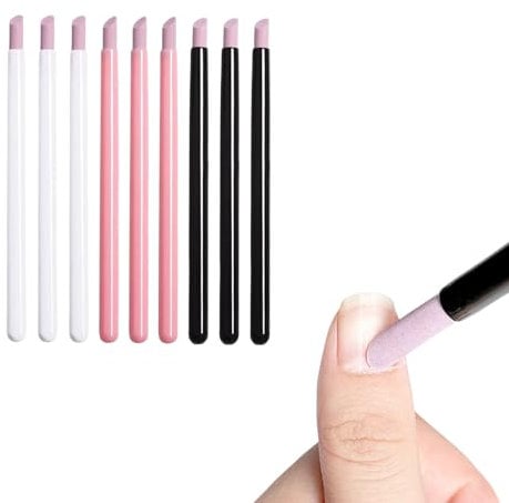 Pumice Stone Cuticle Sticks,9PCS Nail Polish Quartz Pen Pusher Stick,Cuticle Remover Nail Art Manicure Pedicure Tools for Beauty Salon Peeling Dead Skin Repairing 