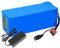 OmurgA Batterie De Vélo Électrique 24V, 25.2V 10AH Haute Puissance Capacité Batterie Au Lithium Pack Vélo Électrique Vélo Scooter pour 200W~800W avec Chargeur(110 * 68 * 60Mm) 25.2V 10AH,T