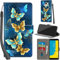 for Samsung Galaxy J6 2018 Case PU Leather Wallet Book Flip Folio Stand View Magnetic Multi-Pattern Cover compatible with Samsung J6 Phone Case (Four Butterfly)