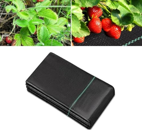 KSEZX Weed Control Membrane 3m x 4m Garden Weed Membrane Heavy Duty Landscape Weed Control Fabric, Ground Cover Membrane, Weed Suppressant Membrane for Patios, Garden, Flower beds, Landscaping, Pond
