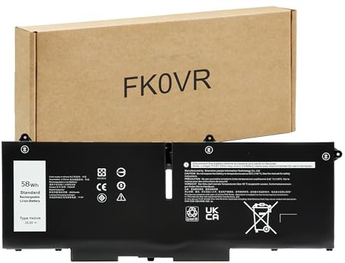 BLESYS FK0VR Akku für Dell Latitude 5330 7330 7430 7530 für Precision 3570 für Latitude 5330 7330 7430 2-in-1 Series Laptop PX0GF 8P81K 8H6WD [15.2V/58WH]